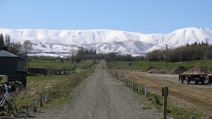 rail Journeys Hawkdun range under snow cover