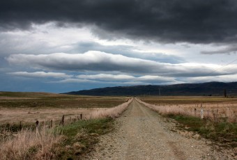 Interesting cloud build up on the trail