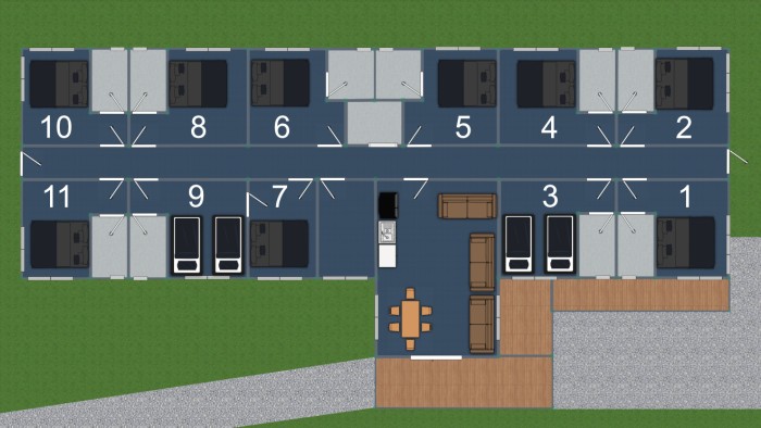 the lodge room layout